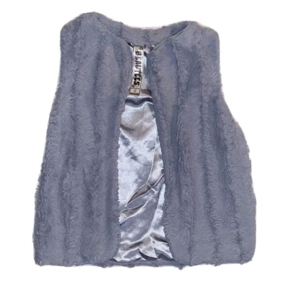 Girls Beautees faux fur vest size 5 - Picture 1 of 3
